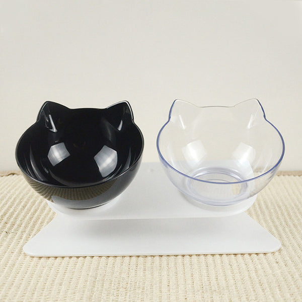 Cat Bowls Dogs Feeders Cat Feeding Bowl With Raised Stand For Cats Double Bowl Cats Food Bowls Water Bowls Pet Supplies